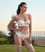 Lace Bra, Garter Belt & Panty Set - Garter Set by NRTKS