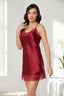 Elegant Satin Slip Dress with Adjustable Straps - Nightwear by PC