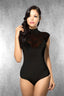 Half Turtleneck Laced Bodysuit - Bodywear by DRNSA