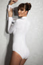 Half Turtleneck Long Sleeve Bodysuit - Bodywear by DRNSA