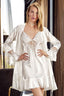 Lace - Trimmed Robe & Slip Set - Nightwear by NRTKS