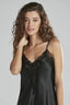 Lace - Trimmed Satin Babydoll - Nightwear by PC