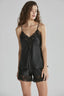 Lace - Trimmed Satin Babydoll - Nightwear by PC