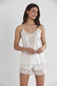 Lace - Trimmed Satin Babydoll - Nightwear by PC